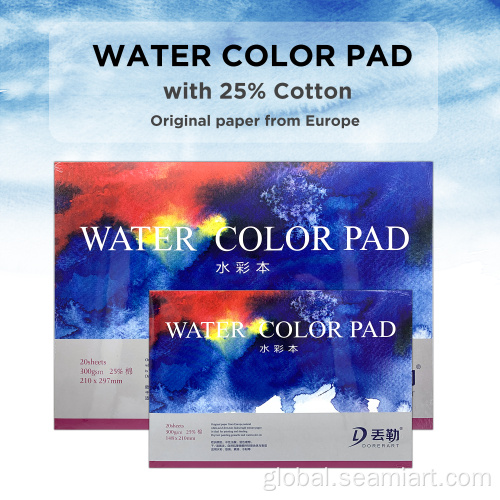 Watercolor Paper 300g Cotton 300gsm 25%cotton A4/A5 art 300g watercolor paper Supplier